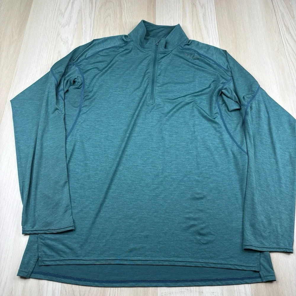 NRS Silkweight Baja Sun Shirt Long Sleeve 1/4 Zip UPF 50+ Performance Men's XL - Picture 2 of 13